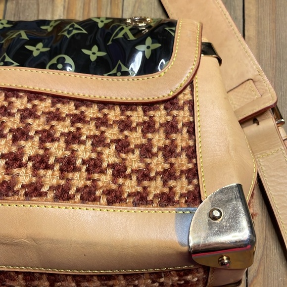 Louis Vuitton Vintage Limited Edition Rabat Bag in Coated Vinyl, Tweed & Leather - Picture 8 of 15